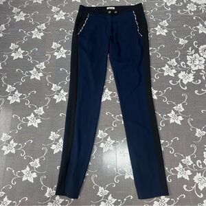 Baum Und Pferdgarten Black And Blue Trousers with Zip Hem Sz 34 Euro